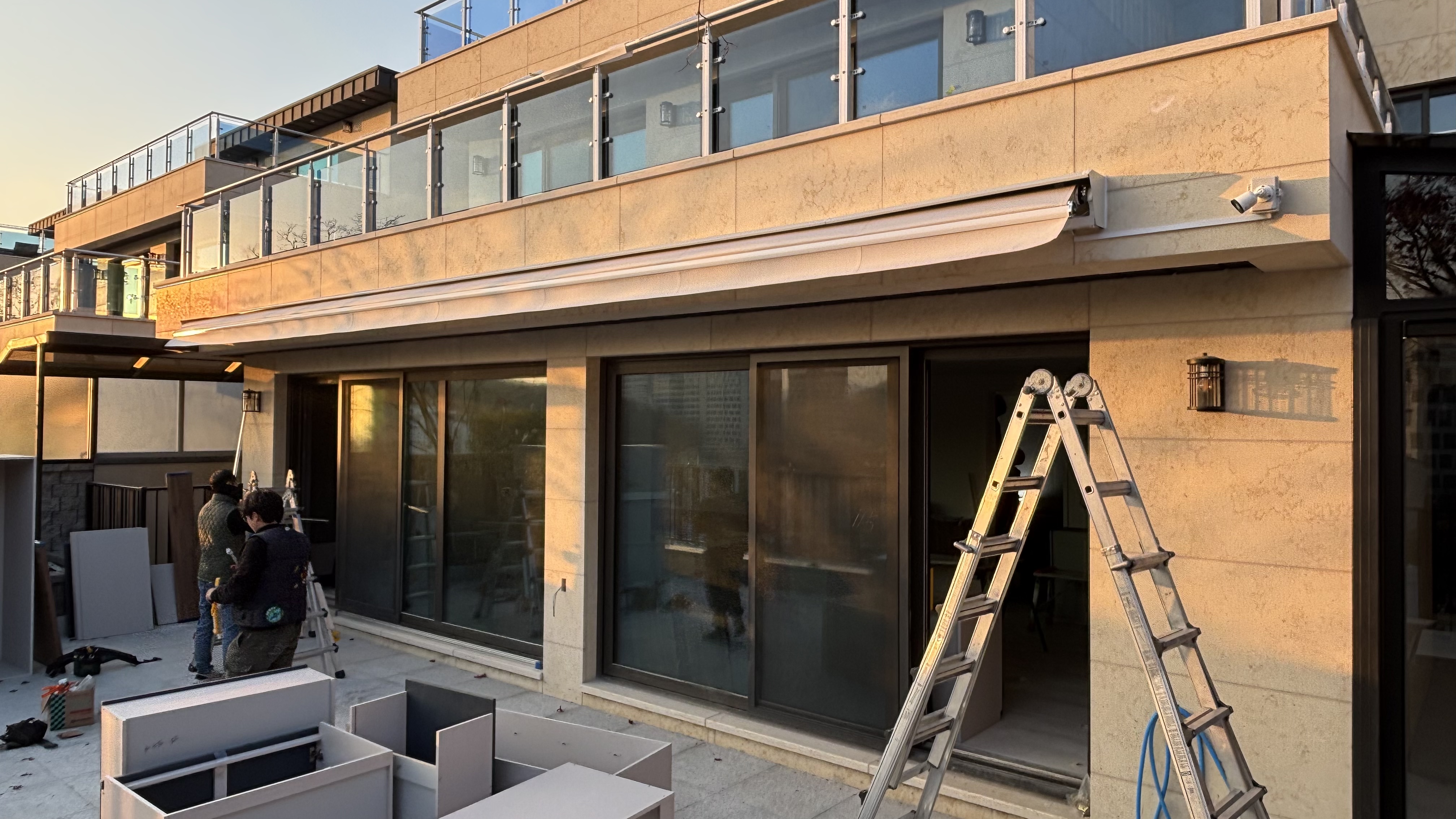 경기 광주 접이식어닝 시공